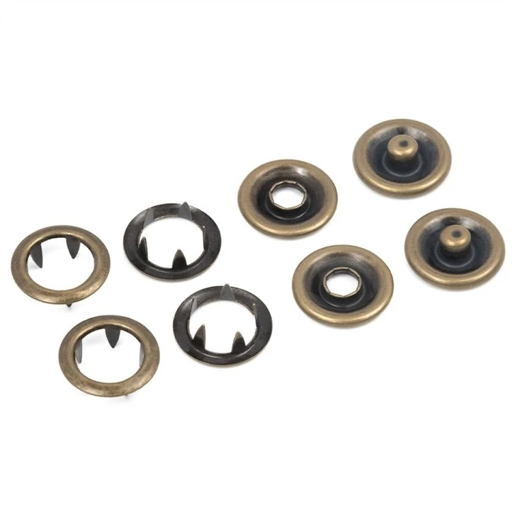 Metal Prong Ring Snap Fasteners
