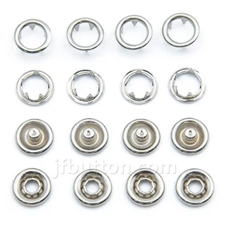 Chốt nút chụp kim loại bằng đồng Prong