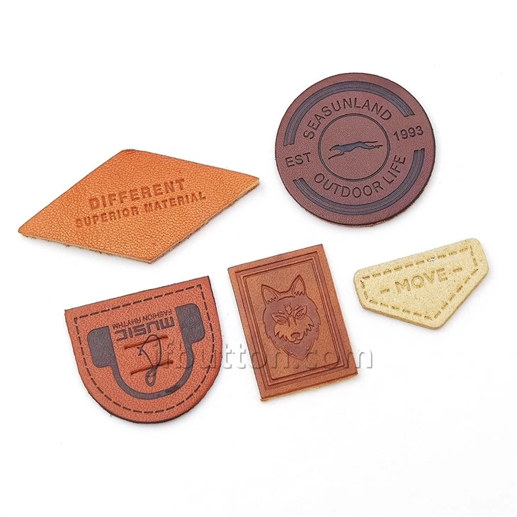Handmade Leather Tags For Crochet