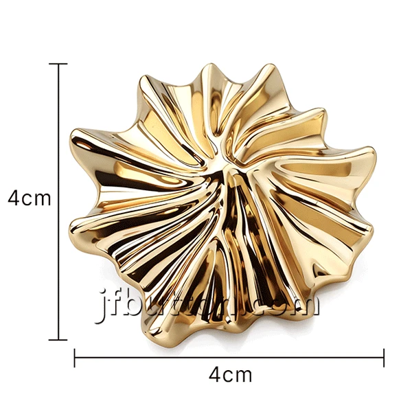 Metal Leaf Textured Button best