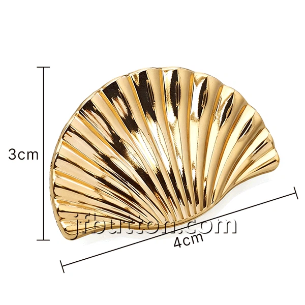 Metal Seashell Shaped Shank Buttons suppliers