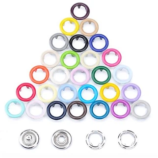 Nút snap prong đầy màu sắc