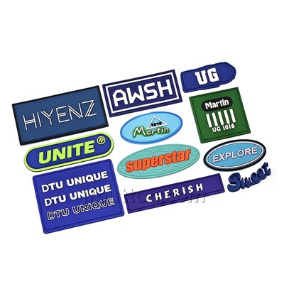 Nhãn silicon 3D tùy chỉnh cho quần áo