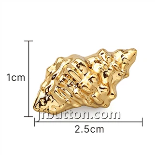 Nút ốc xà cừ vàng nhỏ