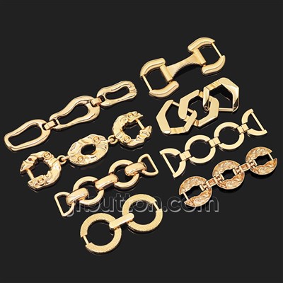 Khóa kim loại vàng cho giày lười